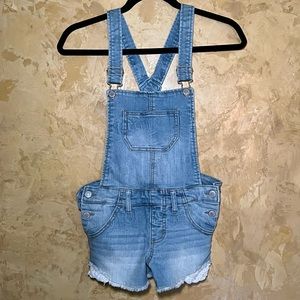 Cherokee Kids Blue Denim Overalls Size Medium